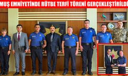 Muş Emniyeti’nde rütbe terfi töreni