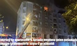 Tekirdağ'da apartmanda patlama: 2 ölü, 2 yaralı