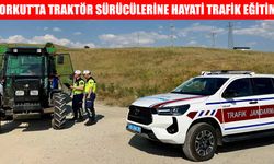 Korkut’ta traktör sürücülerine trafik güvenliği eğitimi