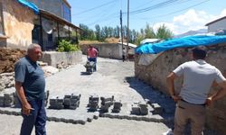 Kars’ta 2 köyde kilit parke çalışması başladı