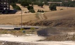 Elazığ'da park halindeki motosiklet alevlere teslim oldu