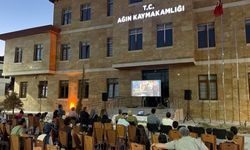 Elazığ'da açık hava sineması etkinliği