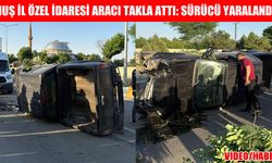 Muş İl Özel İdaresi aracı takla attı: 1 yaralı