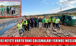 DSİ heyeti Varto'da toplu makina çalışmalarını yerinde inceledi