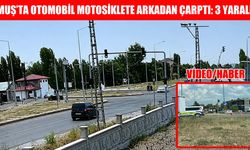 Bulanık’ta otomobil motosiklete çarptı, 3 yaralı