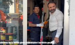 Adilcevaz'da iş yerine yılan girdi: Ekipler müdahale etti