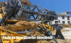 Elazığ'da biçerdöverler denetlendi