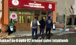 Hakkari’de 6 ayda 82 aranan şahıs tutuklandı