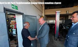 Kars'ta AK Parti Teşkilatından Sanayi Sitesi esnafına ziyaret