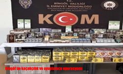 Bingöl’de kaçakçılık ve uyuşturucu operasyonu