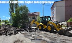 Bozulan Asfalt yollar baştan sona yenileniyor
