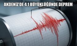 Akdeniz'de 4,1 büyüklüğünde deprem