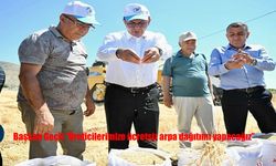Yeşilyurt Belediyesi'nden üreticilere ücretsiz arpa desteği