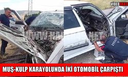 Muş-Kulp yolunda korkutan kaza: 1’i ağır 5 yaralı