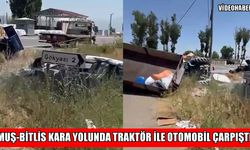 Muş-Bitlis kara yolunda kaza: Otomobil alev aldı, 3 kişi yaralandı