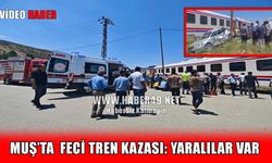 Muş’ta tren otomobile çarptı: 3 yaralı