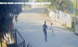 Malatya’da deprem anında yaşanan panik güvenlik kamerasına yansıdı