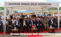 Erzurum'da ORKÖY desteği: 50,4 milyon liralık traktör ve ekipman çiftçilere teslim edildi