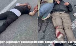 Iğdır-Doğubeyazıt yolunda feci motosiklet kazası: 2 ağır yaralı