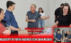 Kaymakam Kahraman, Malazgirt'in tarihini ortaya çıkaran ekibi ziyaret etti