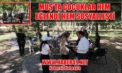 Muş'ta koruma altındaki çocukların piknik keyfi