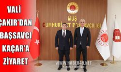 Muş Valisi Çakır'dan Başsavcı Kaçar'a "Hayırlı olsun" ziyareti