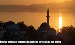 İzmir ve Çanakkale'ye rakip oldu: Elazığ'da kartpostallık gün batımı