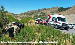 Antalya'da minivan uçuruma yuvarlandı: 5 kişi hayatını kaybetti