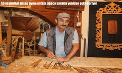 56 yaşındaki ahşap oyma ustası, ağaca sanatla yeniden şekil veriyor