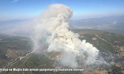 Antalya ve Muğla’da orman yangını: Havadan ve karadan müdahale sürüyor