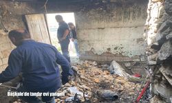 Van'da tandır evi yangını