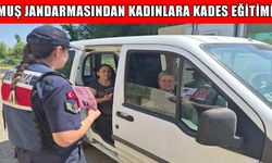 Muş'ta yol kontrol noktasında KADES farkındalığı oluşturuldu