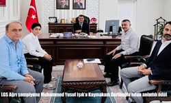 LGS Ağrı şampiyonuna Kaymakam Dertlioğlu’ndan anlamlı ödül