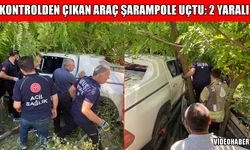 Muş-Bingöl kara yolunda araç şarampole uçtu: 2 kişi yaralandı