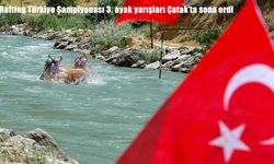 Rafting Türkiye Şampiyonası'nın Çatak etabı tamamlandı