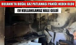 Bulanık'ta doğal gaz patlaması: Ev kullanılamaz hale geldi