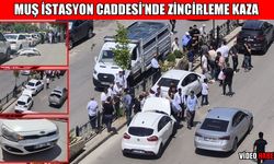 Muş’ta zincirleme kaza: Üç araç birbirine girdi