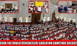 TÜGVA yaz okulu öğrencileri Çağlayan Camii’nde bir araya geldi