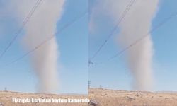 Elazığ'da hortum paniği: Vatandaşlar o anları kaydetti
