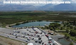 Sıcak havada Erzincanlıların kaçış noktası Ekşisu oldu