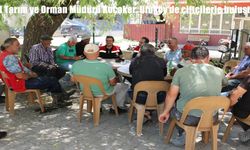 İl Tarım ve Orman Müdürü Koçaker, Uluköy'de çiftçilerle buluştu