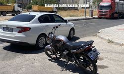 Elazığ'da motosiklet ile otomobil çarpıştı: 1 yaralı
