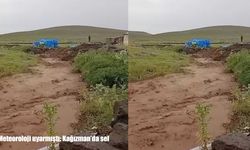 Kars’ta sağanak sele dönüştü: Köy yolları kapandı