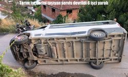 Bursa’da tarım işçilerini taşıyan servis devrildi: 6 yaralı