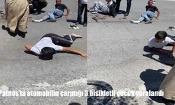 Patnos'ta bisikletli çocuklara otomobil çarptı: 2’si ağır 3 yaralı