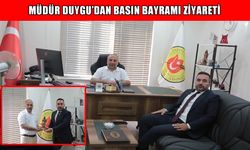 Korkut Gençlik ve Spor İl Müdürü Duygu'dan MGC Başkanı Özbey’e Basın Bayramı ziyareti