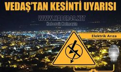 VEDAŞ'tan Korkut için elektrik kesintisi uyarısı