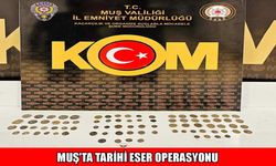 Muş’ta durdurulan araçtan 86 tarihi eser çıktı