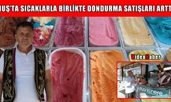 Muş'ta doğal Maraş dondurmasına yoğun ilgi