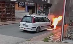 Batman’da seyir halindeki otomobil alev aldı